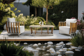 Комплект лаунж мебели Bomonti Storm алюминий, ироко, ткань Фото 9