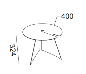 Столик металлический журнальный-thumbs-Фото3