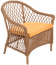 Кресло плетеное с подушкой Nova