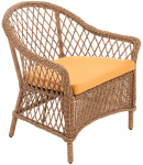 Кресло плетеное с подушкой Nova