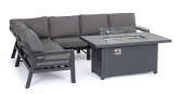Комплект лаунж мебели Garden Relax Hendrix алюминий, закаленное стекло, полиэстер антрацит Фото 1