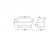 Диван пластиковый PLUST Ohla полиэтилен Фото 2