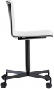 Стул офисный на колесах PEDRALI Tweet алюминий, полипропилен белый, черный Фото 1
