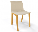 Стул пластиковый Gaber Kanvas 2 BL бук, технополимер песочный Фото 1