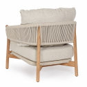 Лаунж-кресло плетеное с подушками Garden Relax Garita тик, роуп, олефин Фото 6