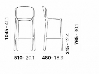 Стул барный пластиковый-thumbs-Фото3