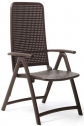Кресло пластиковое складное Nardi Darsena стеклопластик кофе Фото 1