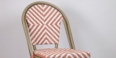 Стул плетеный OUTDOOR-YA Toby-III алюминий, искусственный ротанг светлый бамбук, бежевый, розовый Фото 7