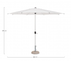 Зонт садовый Ø3 м Garden Relax Rio алюминий, сталь, полиэстер белый Фото 2