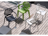 Кресло пластиковое Scab Design Cokka стеклопластик антрацит Фото 3