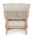 Лаунж-кресло плетеное с подушками BIZZ Garita тик, роуп, олефин Фото 4
