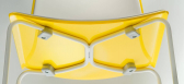 Стул пластиковый барный PEDRALI Tweet металл, стеклопластик белый, желтый, белый Фото 7