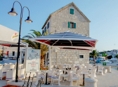 Зонт профессиональный двухкупольный 4х8 м Eden Garden Gemelli Split дерево/железо, акрил Фото 21