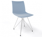 Стул пластиковый Gaber Kanvas TC сталь, технополимер бледно-синий Фото 1