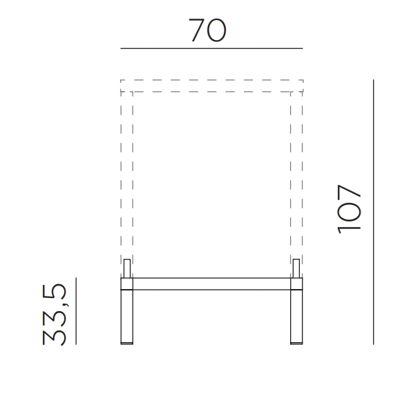 Комплект для увеличения высоты стола Kit Cube 70 High