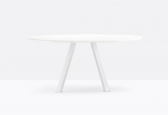 Стол круглый PEDRALI Arki-Table Outdoor сталь, алюминий, компакт-ламинат HPL белый Фото 4