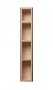 Поворотный зеркальный шкаф Shelf.On Хоп Шелф Стекло ЛДСП молочный дуб Фото 4