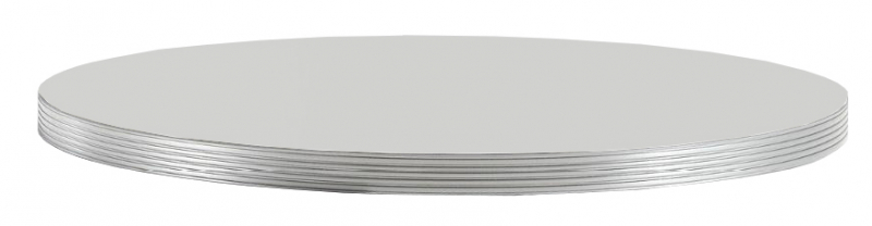 Столешница круглая Laminate Silver Edge