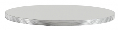Laminate Silver Edge Столешница круглая