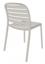 Стул пластиковый PAPATYA Tarabya-S стеклопластик светло-серый Фото 5