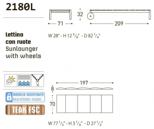 Шезлонг-лежак деревянный с матрасом-thumbs-Фото3