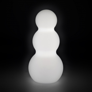 Светильник пластиковый снеговик LED Lumi полиэтилен белый Фото 1