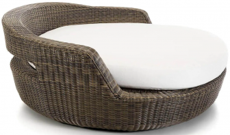 Лаунж-диван плетеный с подушкой-thumbs-Фото1