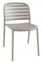 Стул пластиковый PAPATYA Tarabya-S стеклопластик светло-серый Фото 1