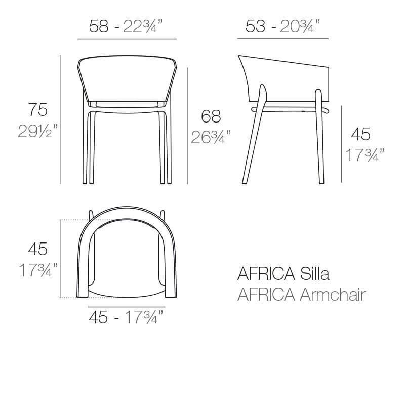 Кресло пластиковое Africa Basic, нефритовый