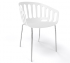 Кресло пластиковое Gaber Basket NA металл, технополимер белый Фото 1