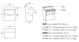Стойка пластиковая барная светящаяся-thumbs-Фото3