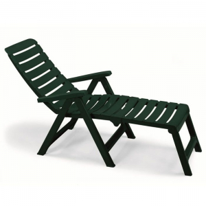 Шезлонг пластиковый SCAB GIARDINO Cleopatra with extension armchair пластик зеленый Фото 2