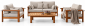 Комплект мебели WArt Theo ироко, нержавеющая сталь, олефин Фото 1
