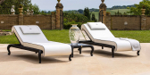Шезлонг-лежак плетеный DFN Canopo  алюминий, искусственный ротанг, ткань Фото 4