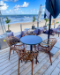 Стол пластиковый складной Siesta Contract Sky Folding Table Ø60 сталь, пластик черный Фото 14