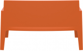 Диван пластиковый двухместный Siesta Contract Box Sofa полипропилен оранжевый Фото 6