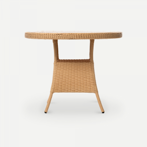 Стол плетеный обеденный ReeHouse Kipr алюминий, искусственный ротанг, термососна индийское дерево Фото 4