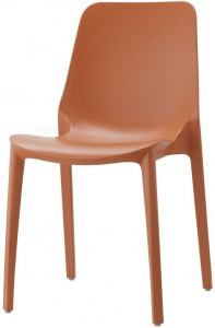 Комплект пластиковых стульев Scab Design Ginevra Set 4 стеклопластик терракотовый Фото 3