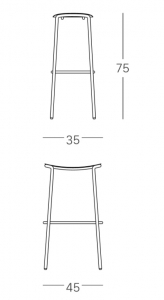 Табурет металлический барный Scab Design Trick сталь оливковый Фото 2