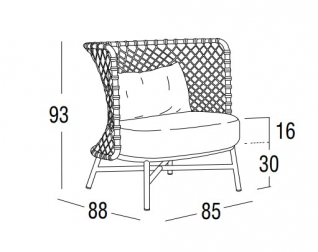 Кресло плетеное с подушками-thumbs-Фото3