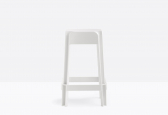 Табурет пластиковый полубарный PEDRALI Rubik поликарбонат белый Фото 6