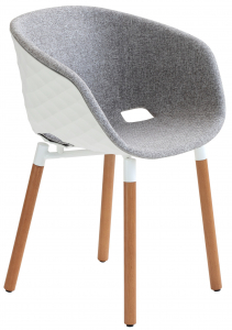 Кресло с обивкой Et al. (Metalmobil) Uni-ka дерево, полипропилен, ткань Фото 1