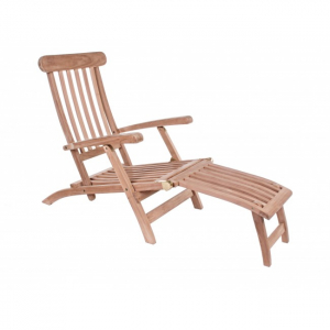 Шезлонг-лежак деревянный Garden Relax Steamer Maryland тик коричневый Фото 1
