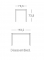 Подстолье металлическое Scab Design Frame сталь белый Фото 2