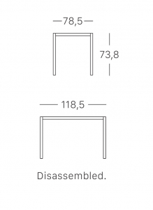 Подстолье металлическое Scab Design Frame сталь белый Фото 2