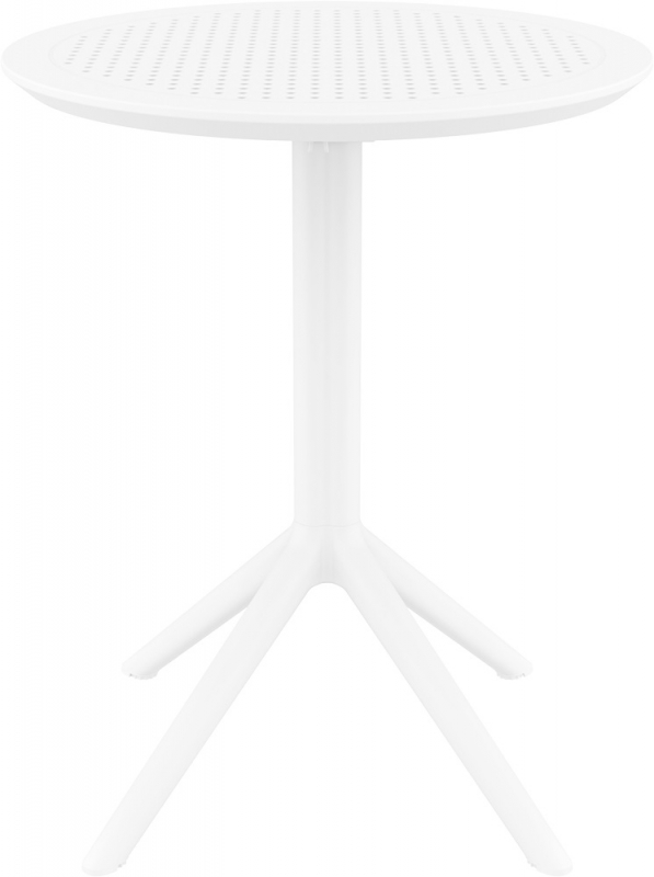 Стол пластиковый складной Sky Folding Table 60, белый, 600х740 мм