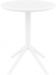 Стол пластиковый складной Sky Folding Table 60, белый, 600х740 мм