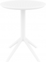 Стол пластиковый складной Siesta Contract Sky Folding Table 60 сталь, пластик белый Фото 5