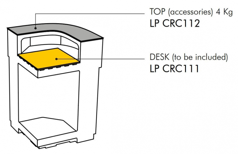 Стойка пластиковая барная светящаяся Cordiale Corner Art Deco Lighting