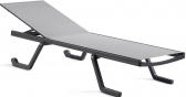 Шезлонг металлический Gaber Podio сталь, алюминий, технополимер, полиэстер серый Фото 1
